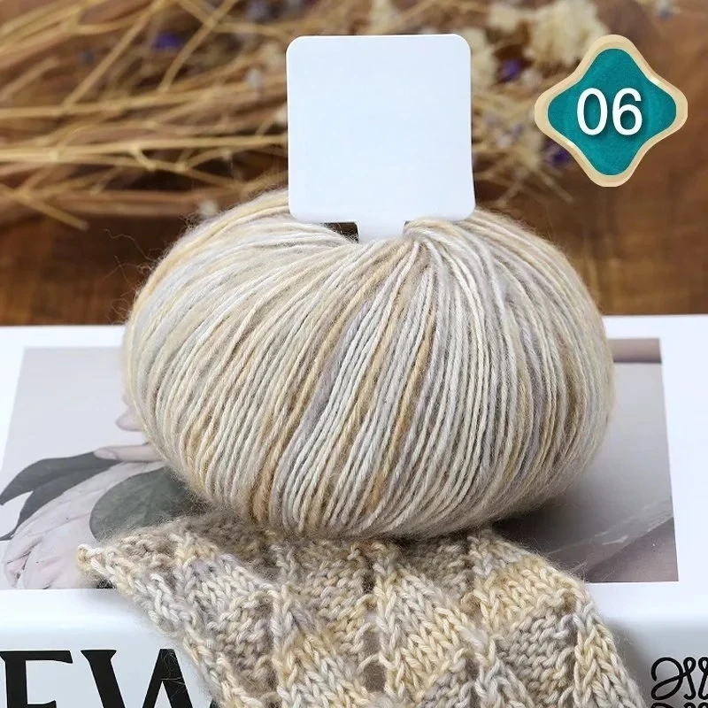 50G/Knäuel Farbe Baumwolle Wolle Häkelgarn Weiches umweltfreundliches Strickgarn DIY handgemachte Baby Schal Pullover Weben Strickgarn