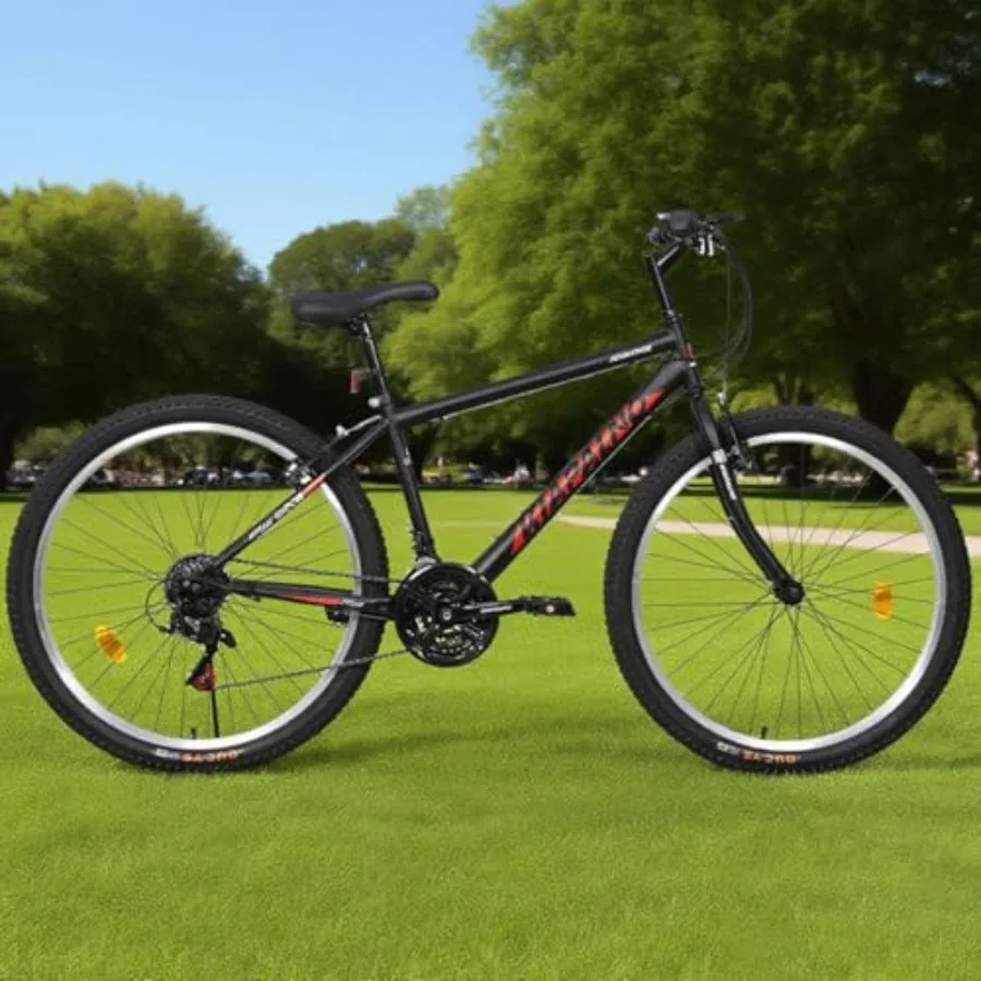 

24-дюймовый горный велосипед, 21 скорость, полная подвеска MTB с двойным V-образным тормозом, рама из высокоуглеродистой стали для пригородных поездок на город, езда