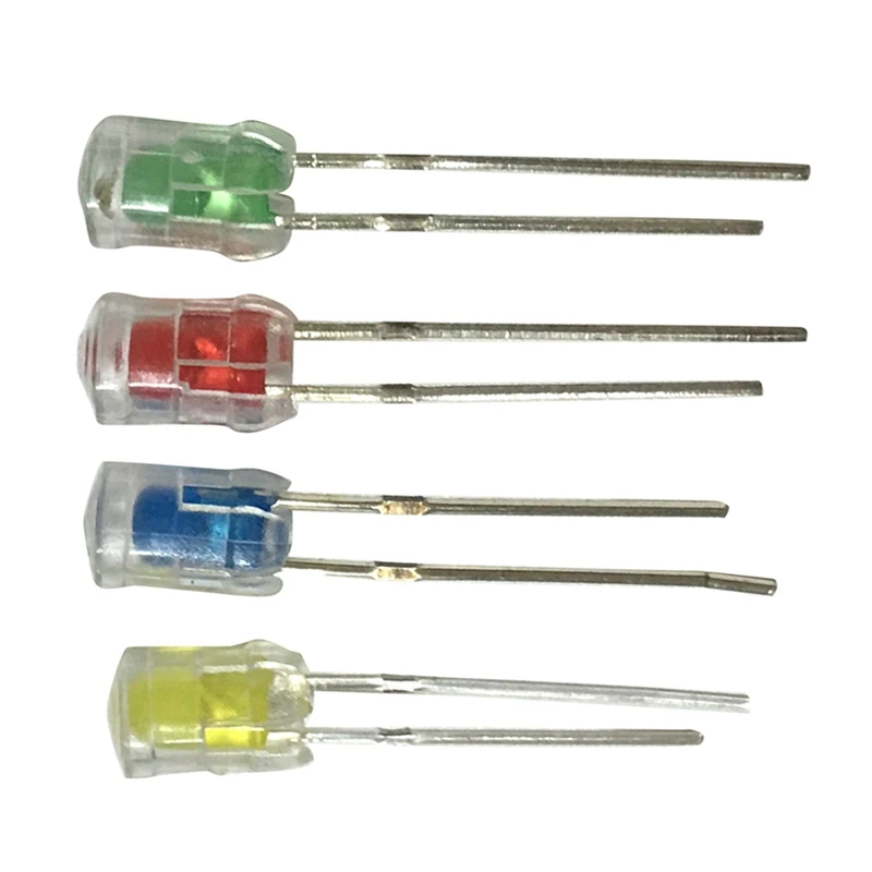 200Pcs 5Mm LED Light Emitting Diode Lampshade Light Guide Column Light Cap Protective Cover LED Transparent Lamp Cap