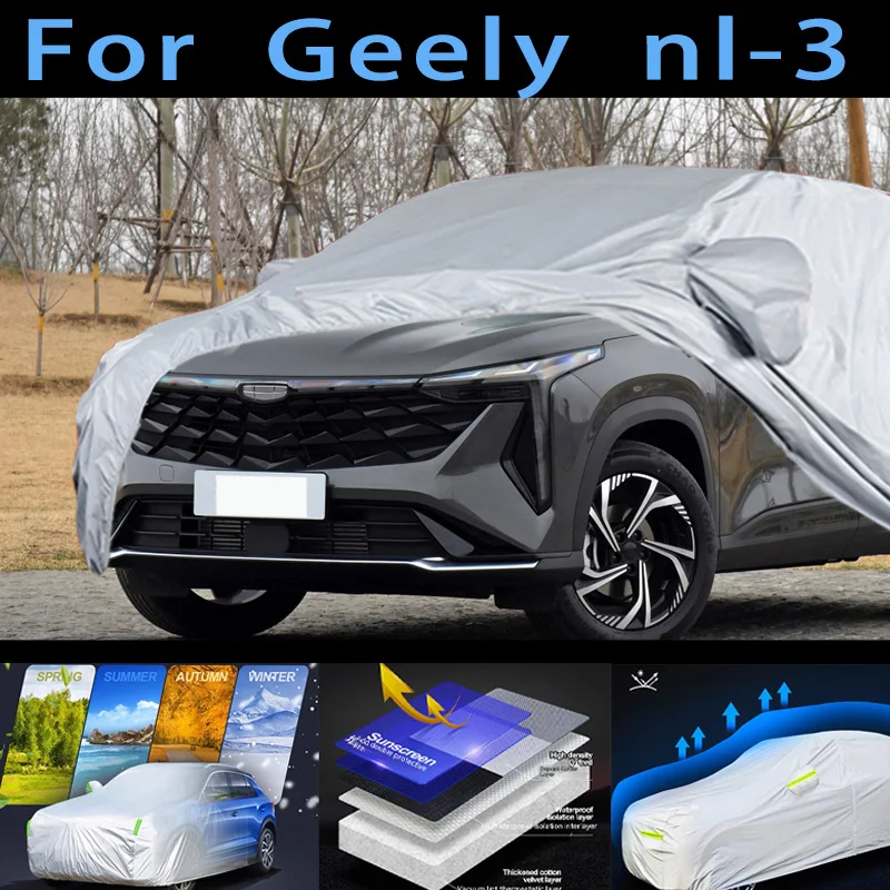 For  Geely nl-3 Car protective cover,sun protection,rain protection, UV protection,dust prevention auto paint protective