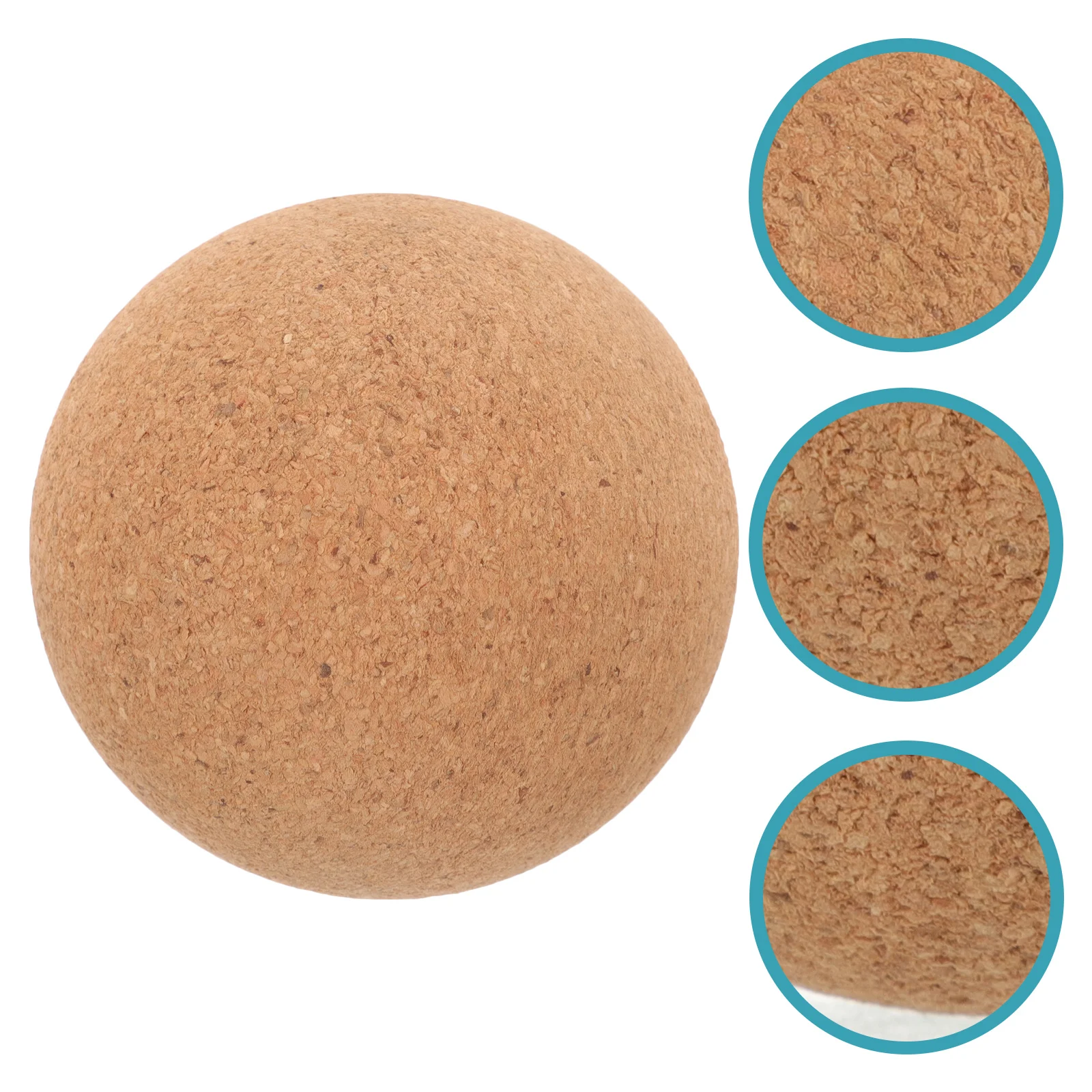 Cork Massage Ball High Density Fine Particles Massage Ball 6Cm Lightweight Lacrosse Massage Ball Yoga Deep Tissue Massage