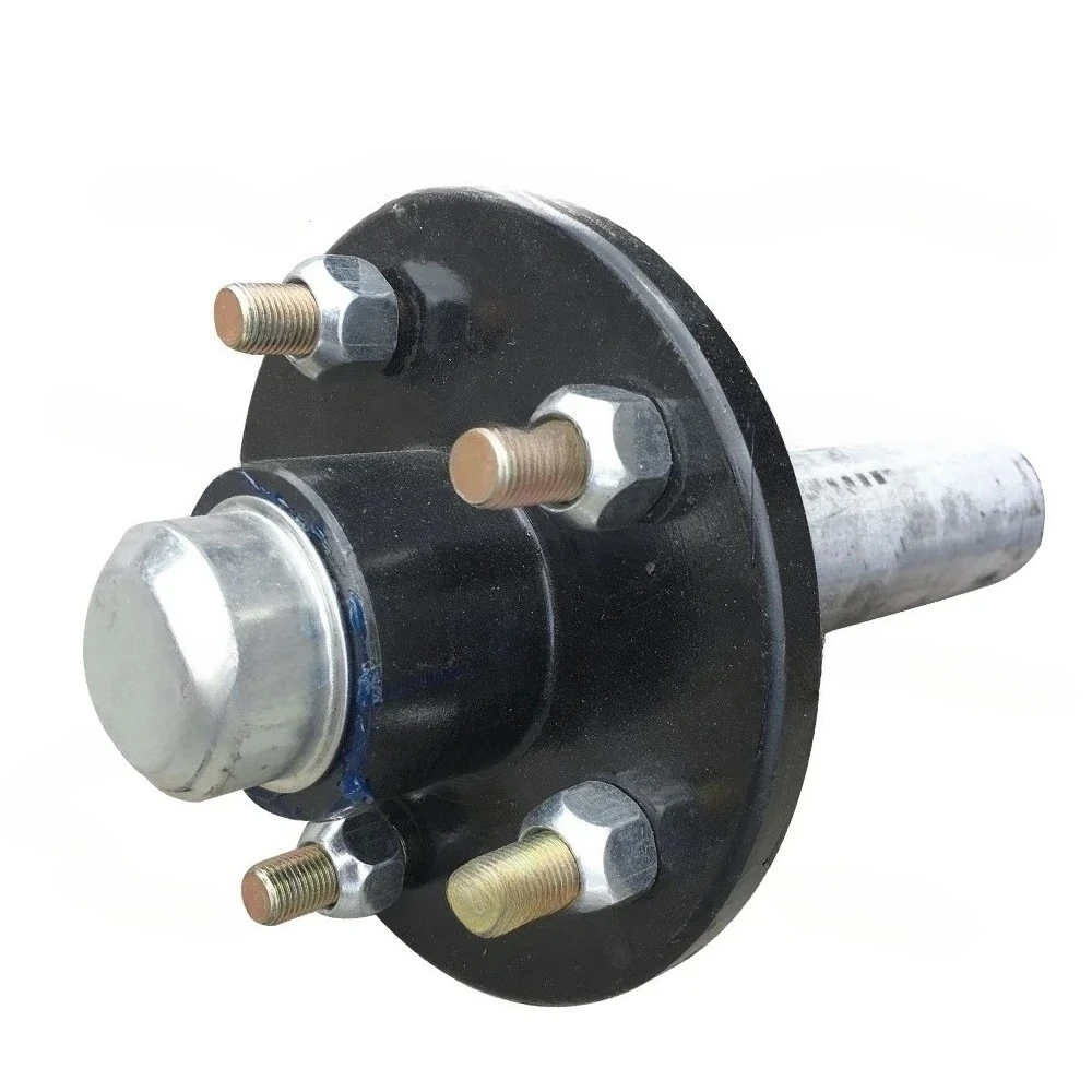 5‑114.3 PCD 3500LBS Unbraked Trailer Half Axle Shaft Hubs for Pair, RV Camper Caravan Replacement Parts