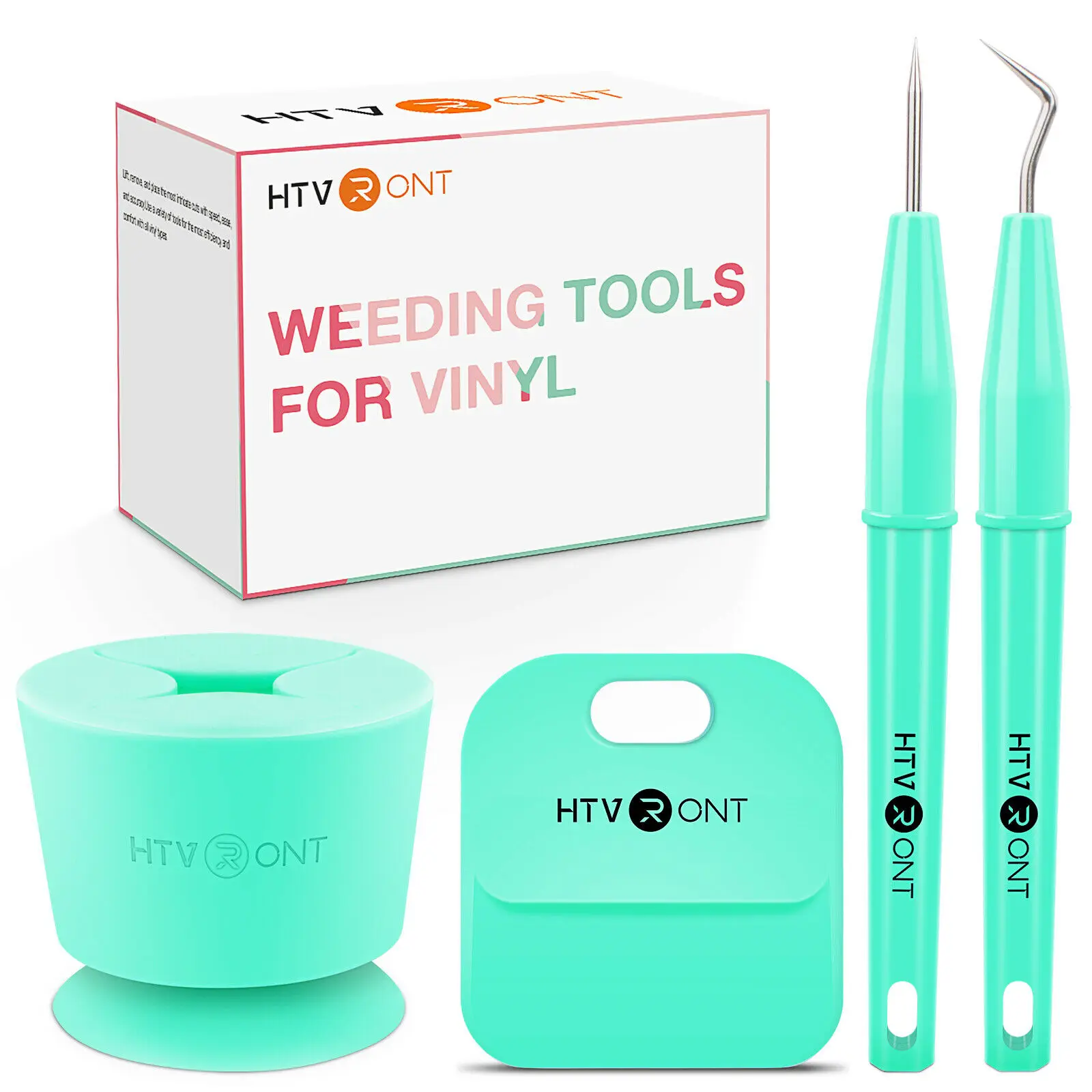 HTVRONT 4 PCS DIY Craft Weeding Tools Kit for Heat Transfer Vinyl Adhesive Vinyl For Cricut Silhouette Cameo Accessories Set