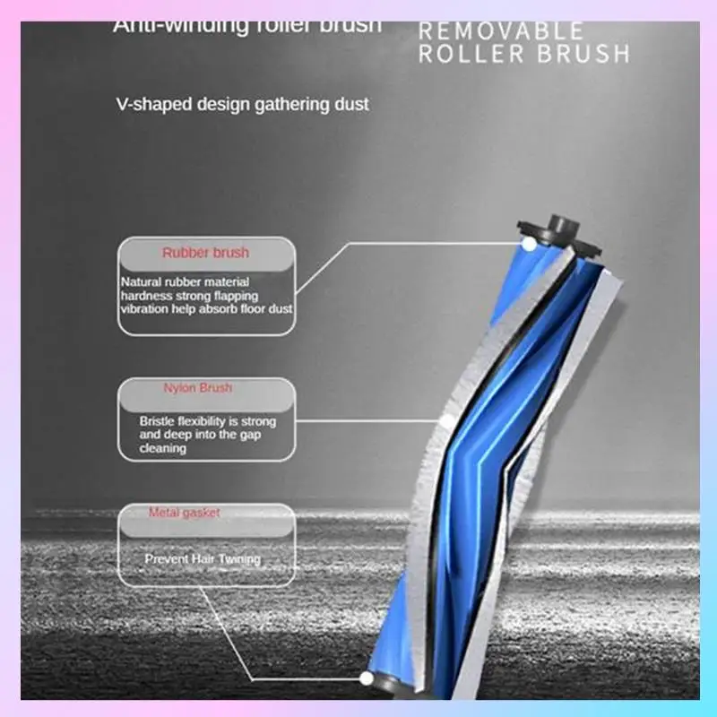 ABRG-1PCS моющаяся основная щетка для Ecovacs Yeedi M12 PRO + робот-пылесос, запасные части, роликовая щетка