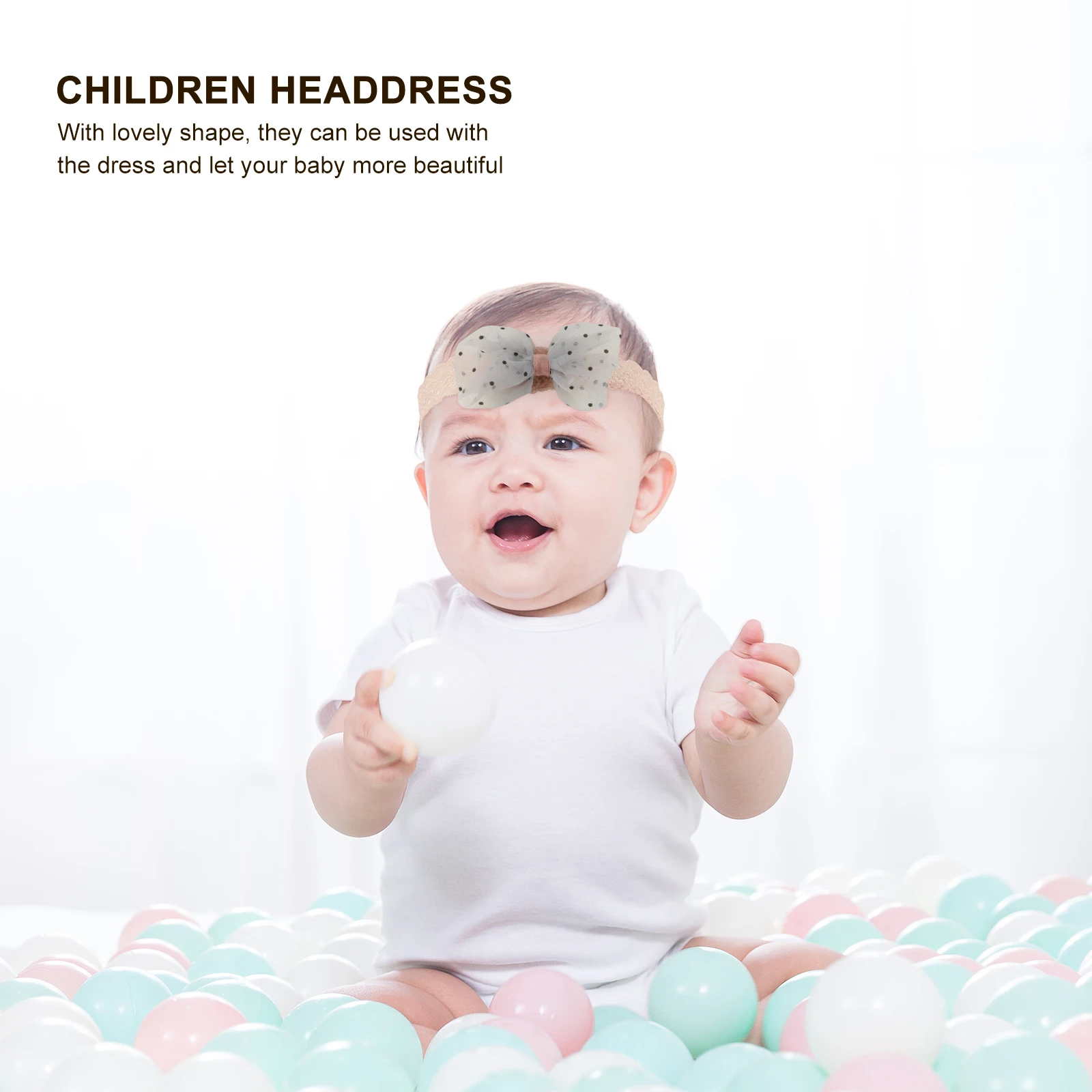 

Headband Accessories Set Children Headdress Lovely Bowknot Baby Hairband Infant Photo Props
