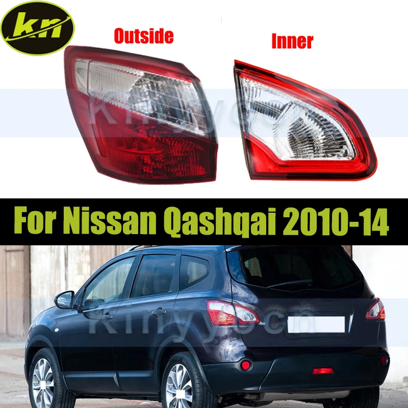 

EU Version Rear Bumper Tail Light For Nissan Qashqai 2010 2011 2012 2013 2014Taillight Taillamp Brake Stop Reverse Lamp No Bulb