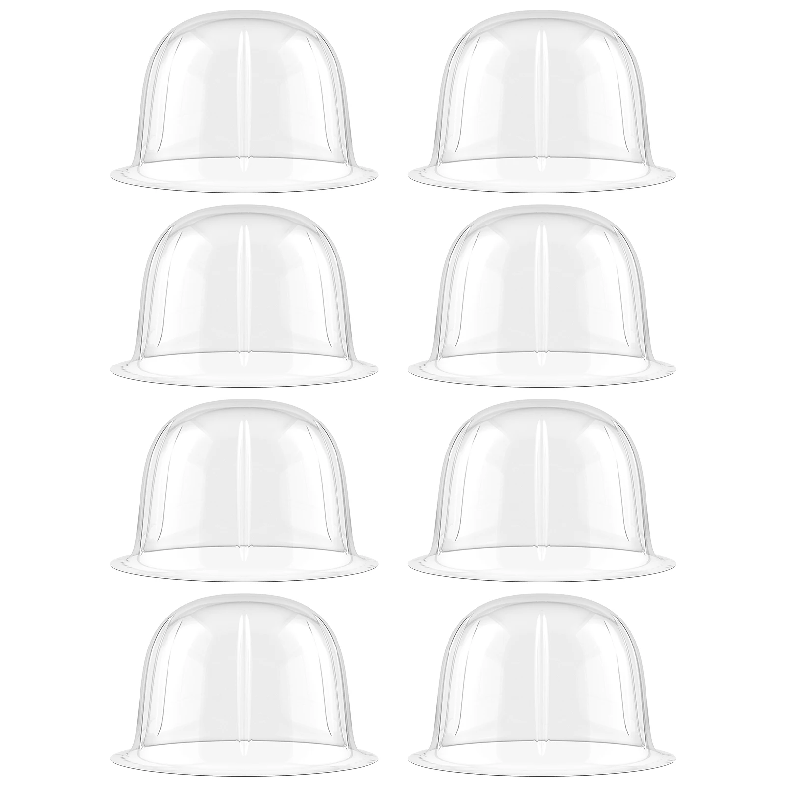 

8pcs Round Plastic Hat Holders 57CM Lightweight PVC Material For Hat Display Storage Rack Home Shop Use