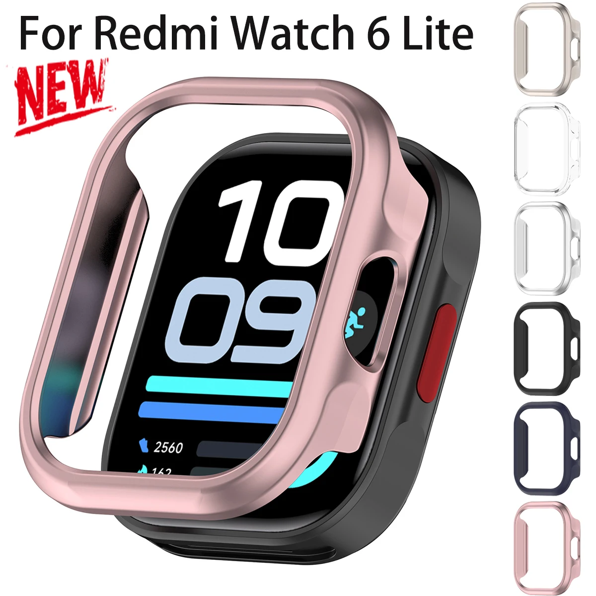 Hollow Case for Redmi Watch 6 Lite Protective Cover Hard PC Shell Protector for 6 Lite Replace Frame Accessories