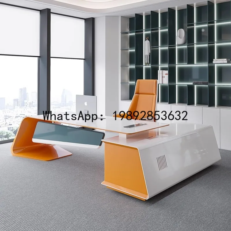 

DSA desk simple modern fashion office furniture table and chair combination