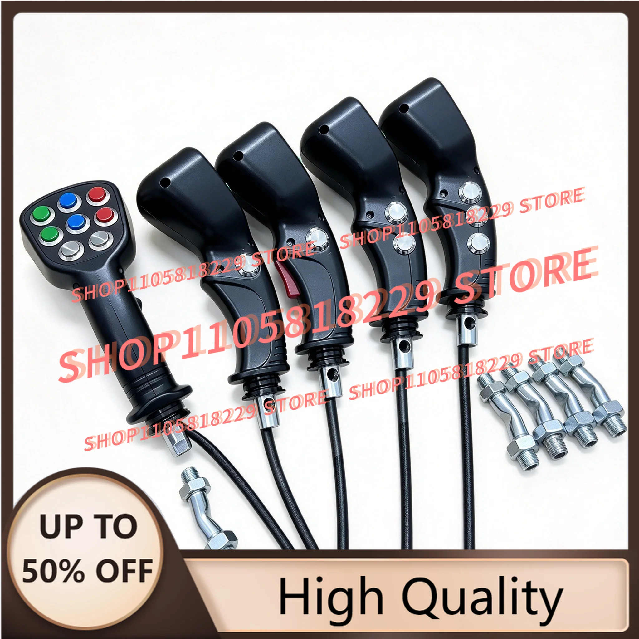 Agricultural Harvester Modified Electronic Control Joystick Handle Parts 8/9/10/11Button Excavation Clip Grab Logging Ironstone