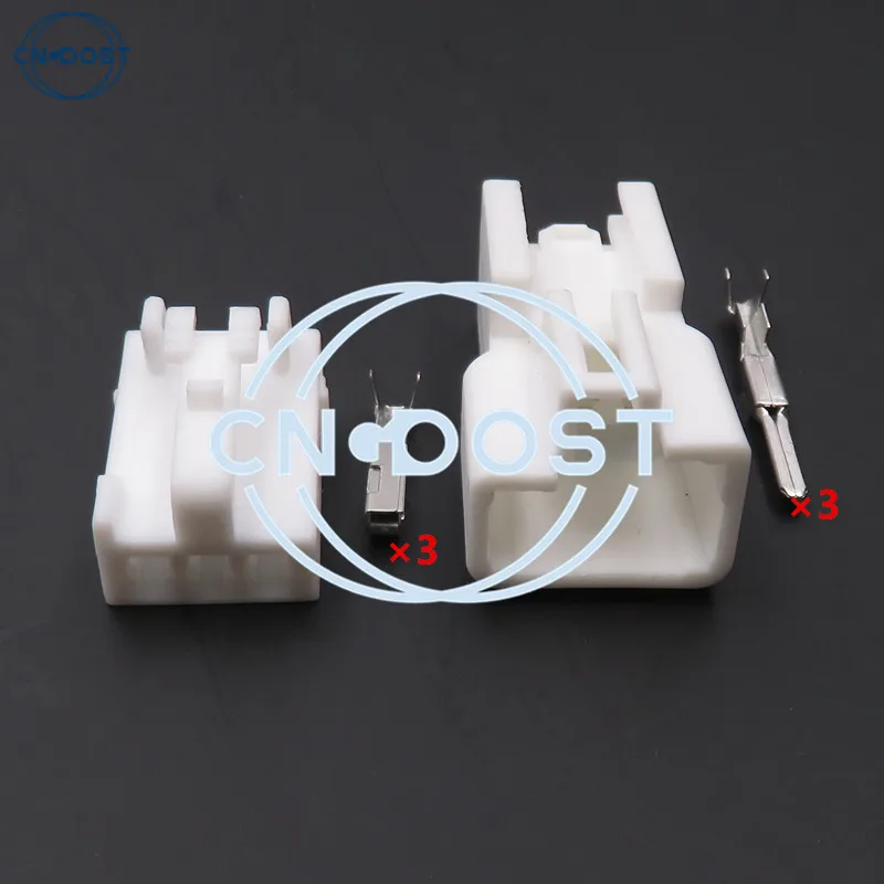 1 Set 3 Pin 7282-1030 6520-0577 AC Assembly Plug Electrical Socket Reading Lamp Fog Lamp Headlight Sensor Plug For Automobile