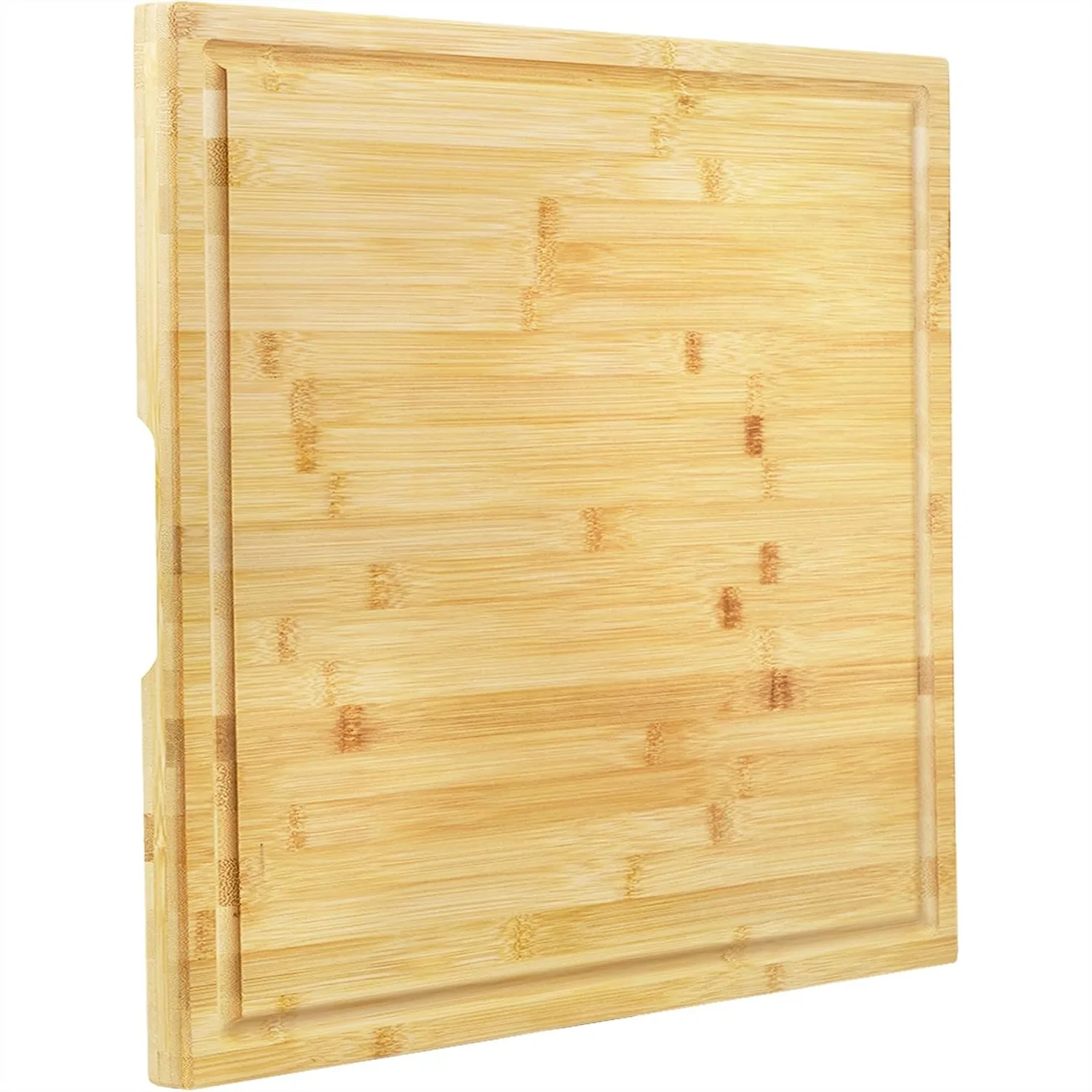 

Large Bamboo Cutting Board 20x20 inch Wood Chopping Block with Juice Groove for Kitchen