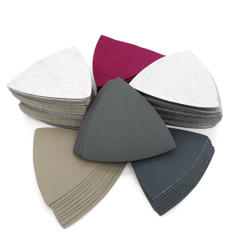 Yiqianyuan Triangular Sandpaper 60 Grit-10000 Grit Fit Oscillating Multi Tool Sanding Pad 90mm Triangular Wet Dry Sandpaper