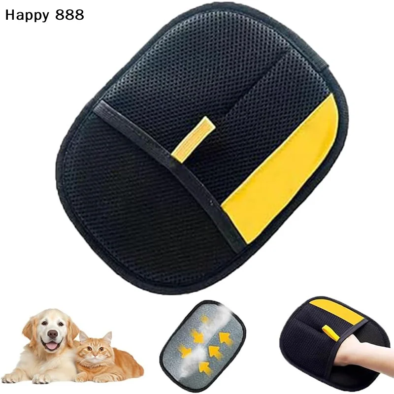 Glove That Zaps Pet Hair Away With Static—super Handy For Grooming Cats And Dogs!
