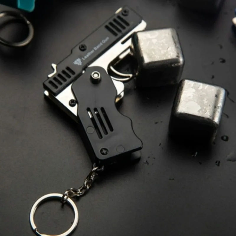 Miniatura liga pistola coleção brinquedo arma modelo, pingente de metal, presente para o homem, qualidade