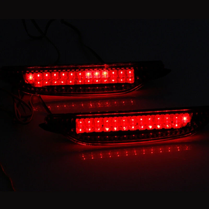 Car Rear Bumper Reflector Brake Lights Tail LED Warning Lights Accessories Lamp For Kia Rio K2 Sedan 2011-2014