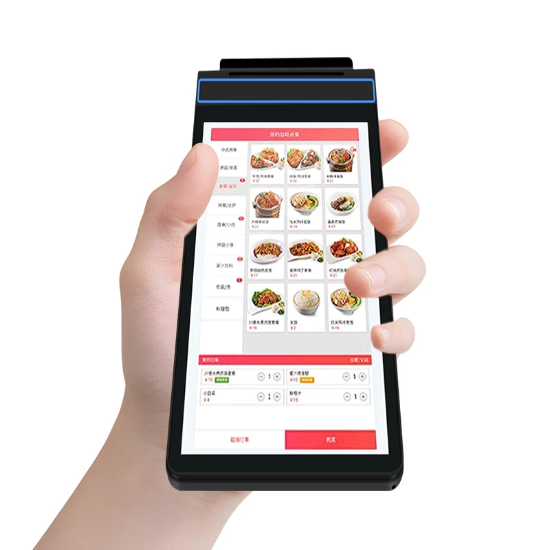 Self-Service Restaurant Tablet Ordering System with Credit Card Payment Android & SDK Optional Barcode Reader-Self Service Kiosk