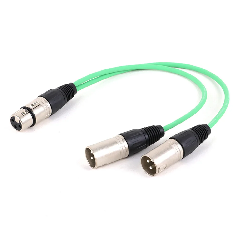 Doppio cavo XLR a 3pin maschio a cavo Audio femmina a 3pin schermato per amplificatore microfono Mixer