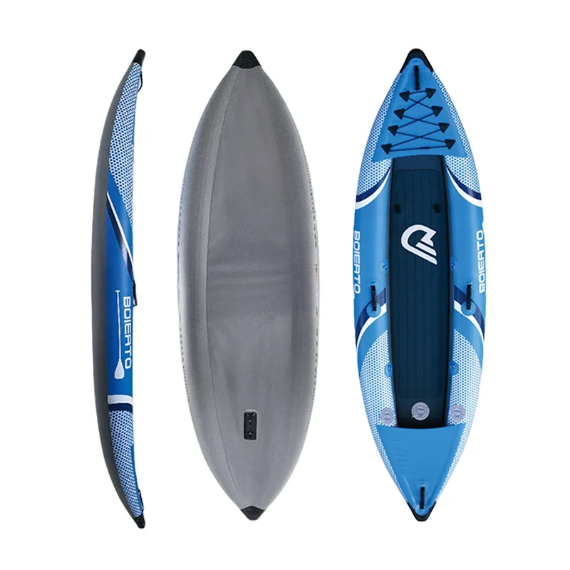 New Design OEM Customeziation Professional Kayak Kayak Inflatable Pvc Skiff Rowing Boat with Repair Kit