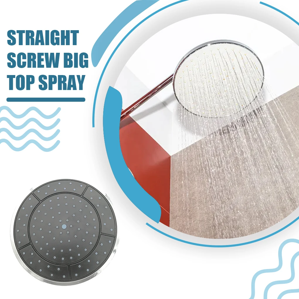 Easy Cleaning Nozzles Durable And Rust-Resistant Shower Head Bathroom Sprayer Round Easy-install