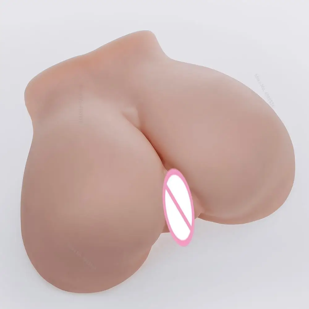 Masturbação 3D Silicone Ass for Men, Realistic Vaginal Sex Toys, Double Channel Pussy, Ânus, Sexy Butt, Anal, Masculino Masturbador, 18