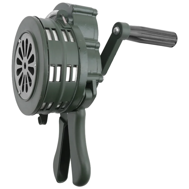 -ABGY Sirene de manivela manual de emergência, buzina 110DB, aviso manual, escola, compras, incêndio, ataque aéreo, componente do sistema de alarme de segurança