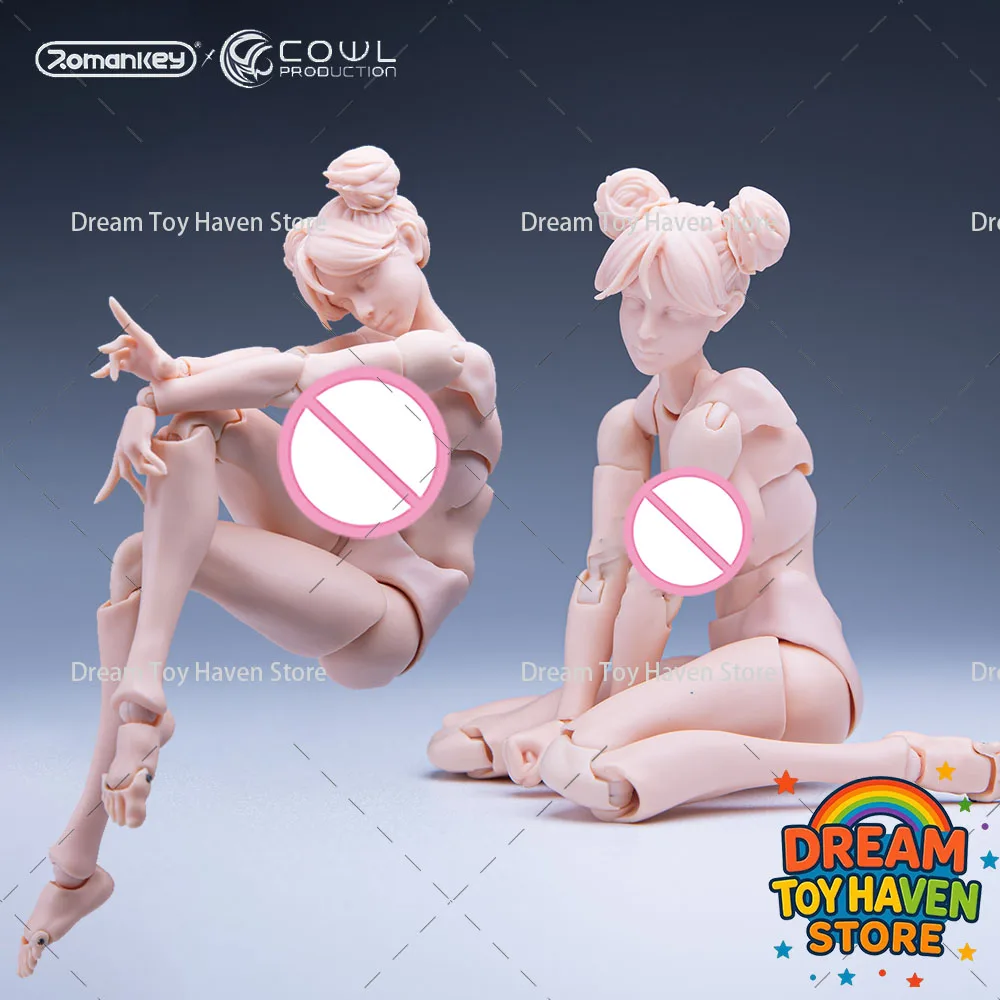 ‌ Romankey X COWL Originale Scala 1/12 Soldato Ragazza Anime ‌   Figura d'azione bambola articolata super flessibile da 6 pollici con corpo articolato