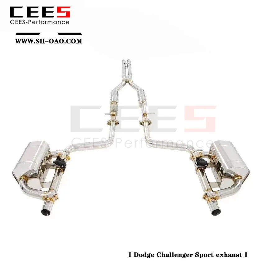 

CEES Exhaust System For Dodge Challenger 3.6L Stainless Steel Performance Valve Muffler Catback Escape Tubo Escape Coche