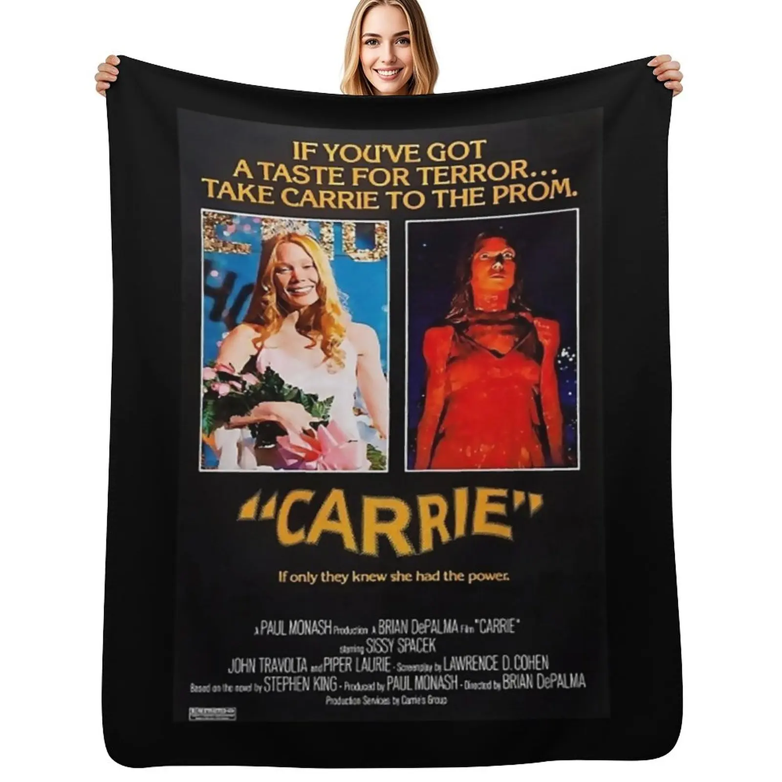 carrie movie (1976) Throw Blanket Hairy Thermals For Travel Bed for babies Decoratives Luxury Designer Blankets