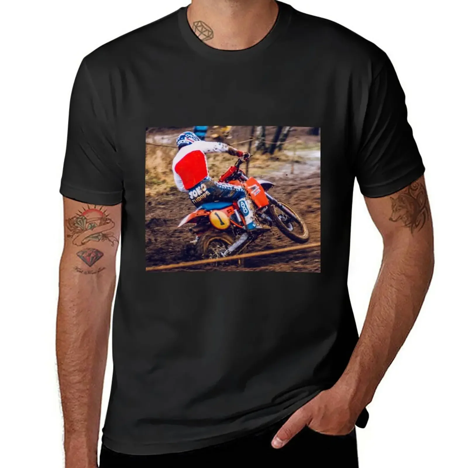 Dave Thorpe HRC500 T-Shirt sports fans blacks tees t shirts men