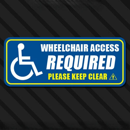 Warning Disabled Wheelchair Passage Stickers, Vehicle Stickers, Disabled Car Windows, Parking Lots Scratch-Proof Sunscreen