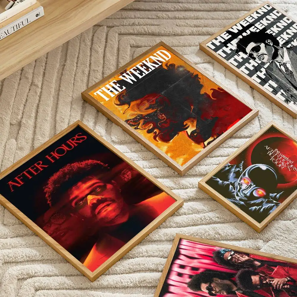 Music Album Star The Weeknd Good Quality Prints and Posters Waterproof Paper Sticker Coffee House Bar Posters Wall Stickers