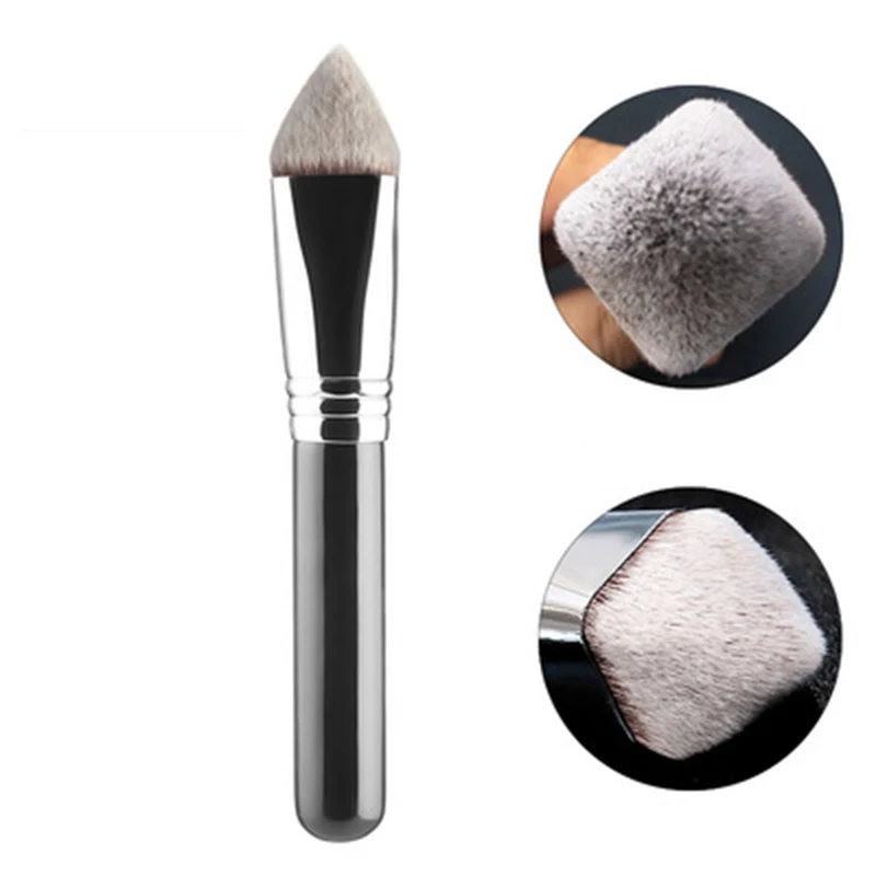 Professional Kabuki Foundation Brush - Angled Synthetic Vegan Makeup Brush Large Face Powder Cone