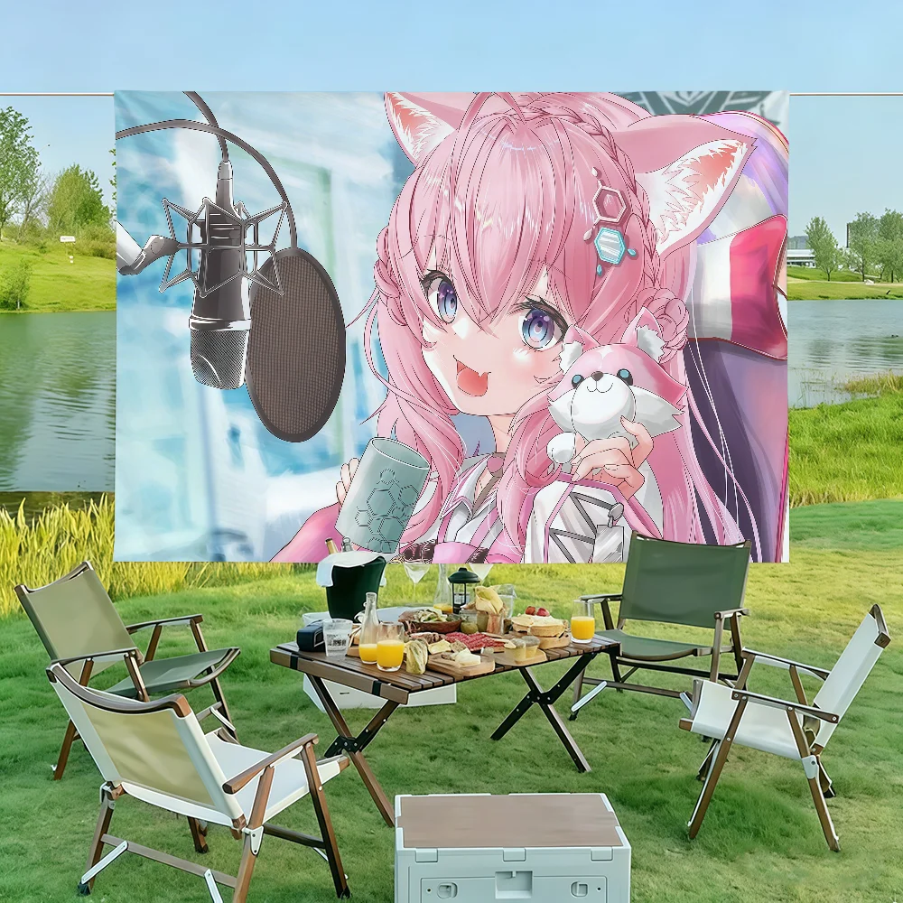Virtual Idols N-nyanners Flag Wall Decorations Home Decor Suitable For Living Rooms Bedrooms Dormitories Parties And Holidays
