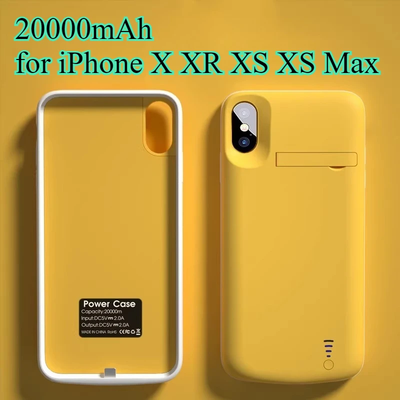 20000mAh Portable Power Bank Suitable for IPhone XR Wireless Portable Power Bank XS Max Portable Power Bank with Clip on Battery