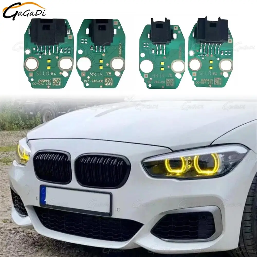 

Светодиодная печатная плата DRL Golden Lemon Yellow Angel Eye для BMW 1-Series F20 F21 2015-2018 Автомобильная фара Модуль источника дневного света