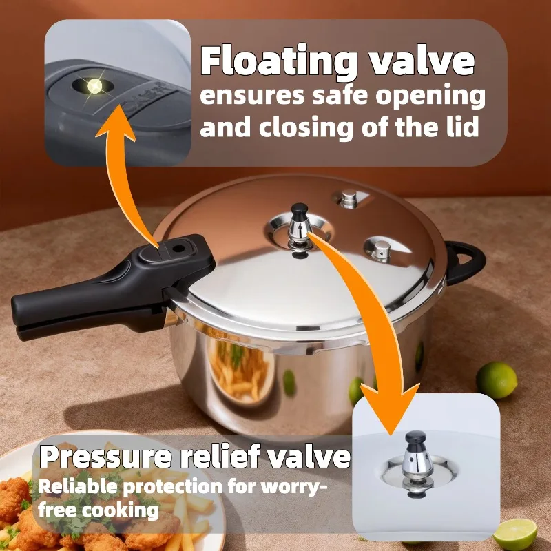 Pressure Cooker 11.8in/30cm | Fast Cooking All Stoves Compatible Even Heating & Nutrient Locking for Batch Cooking - view 2