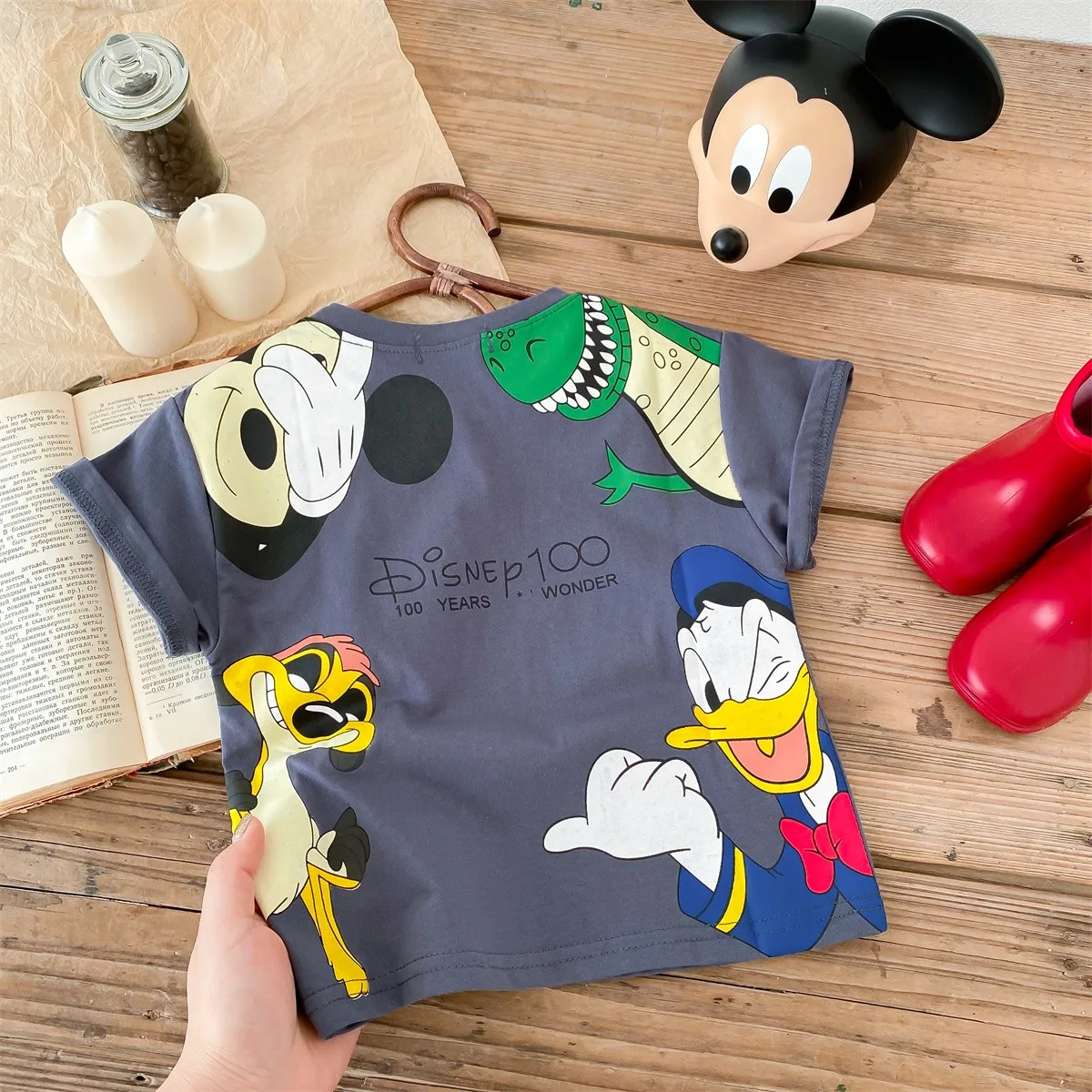 Children\'s Clothes Summer Boys T-shirt Printed Cartoon Cotton Fashion Kids Tops Tees Mickey Short Sleeved Tshirt Toddler Costume