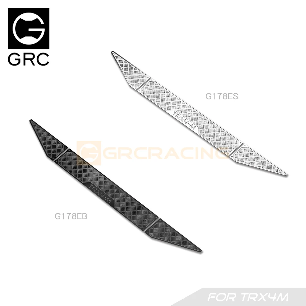 Rear Bumper Anti Slide Decorative Sheet/stainless Steel Car Shell Metal Protective Sheet For 1/18 Traxxas Trx-4m Defender Trx4m