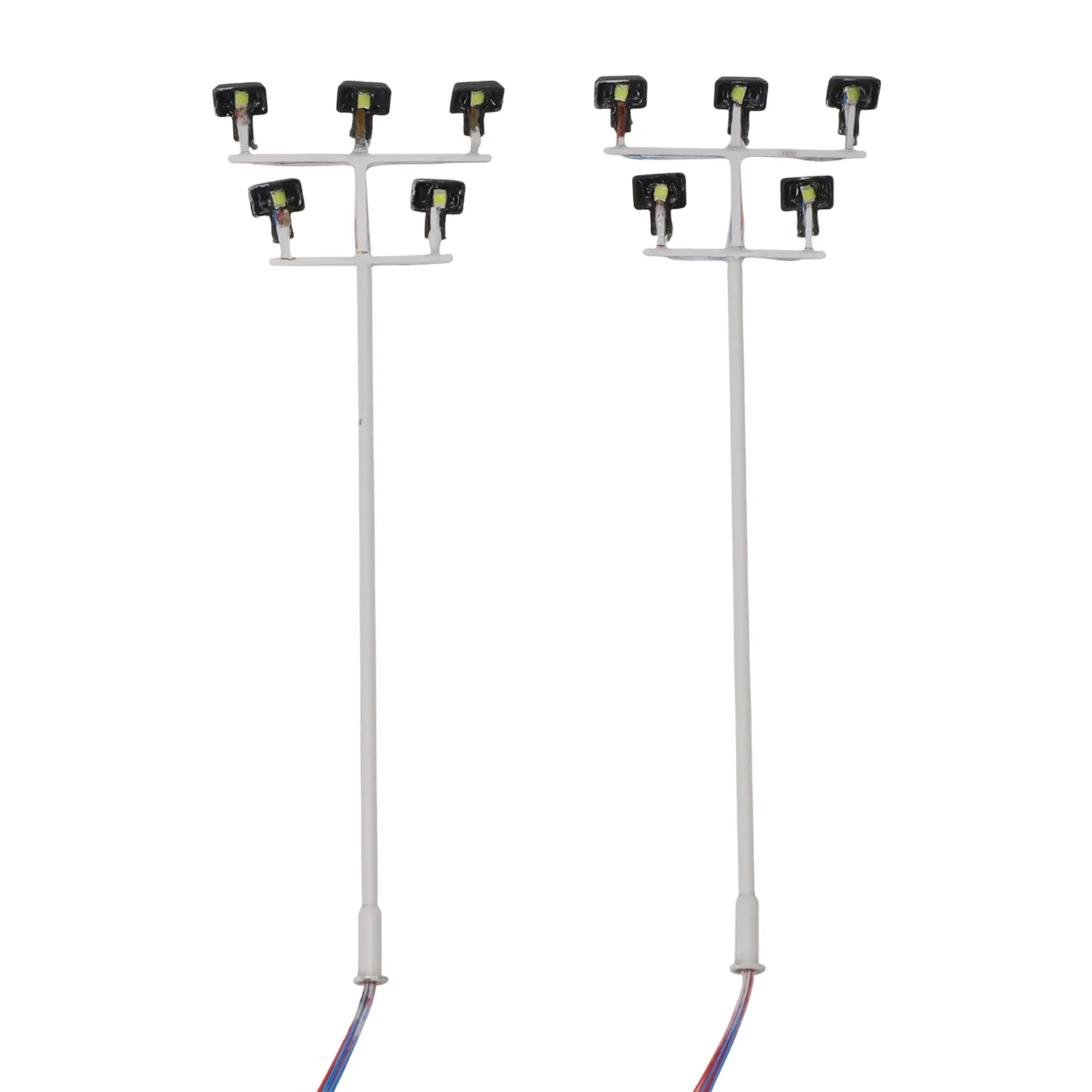 Street Light Square Light Lamp Model 5-LED 10 Cm 2 Pack 3V Bright White Home Decoration Practical High Quality