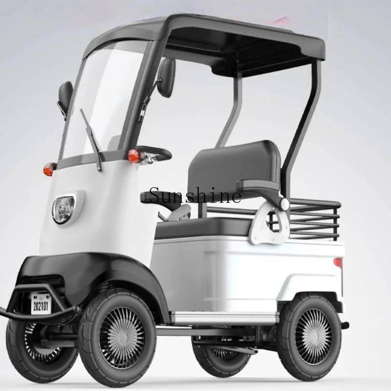 

Electric four-wheeler for the elderly pick up children carrying people small scooter