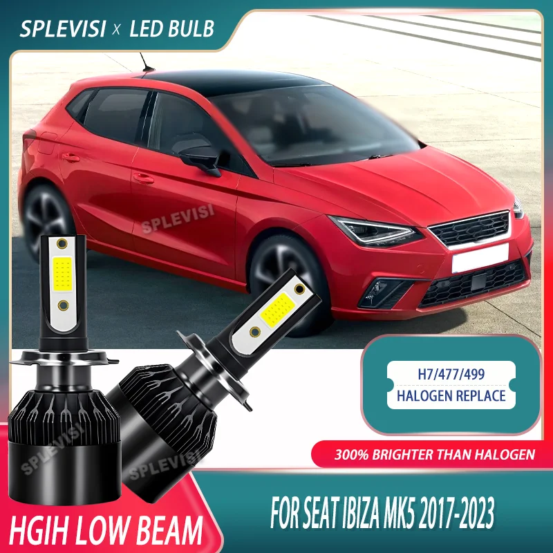 

New Upgrade COB Car LED Headlight High Low Beam Consistent Performance For Seat Ibiza MK5 2017 2018 2019 2020 2021 2022 2023