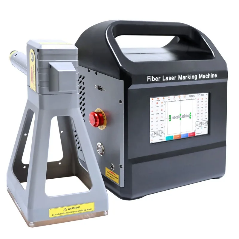 

Portable laser marking machine Metal stainless steel lettering Fiber optic coding machine Portable small engraving machine