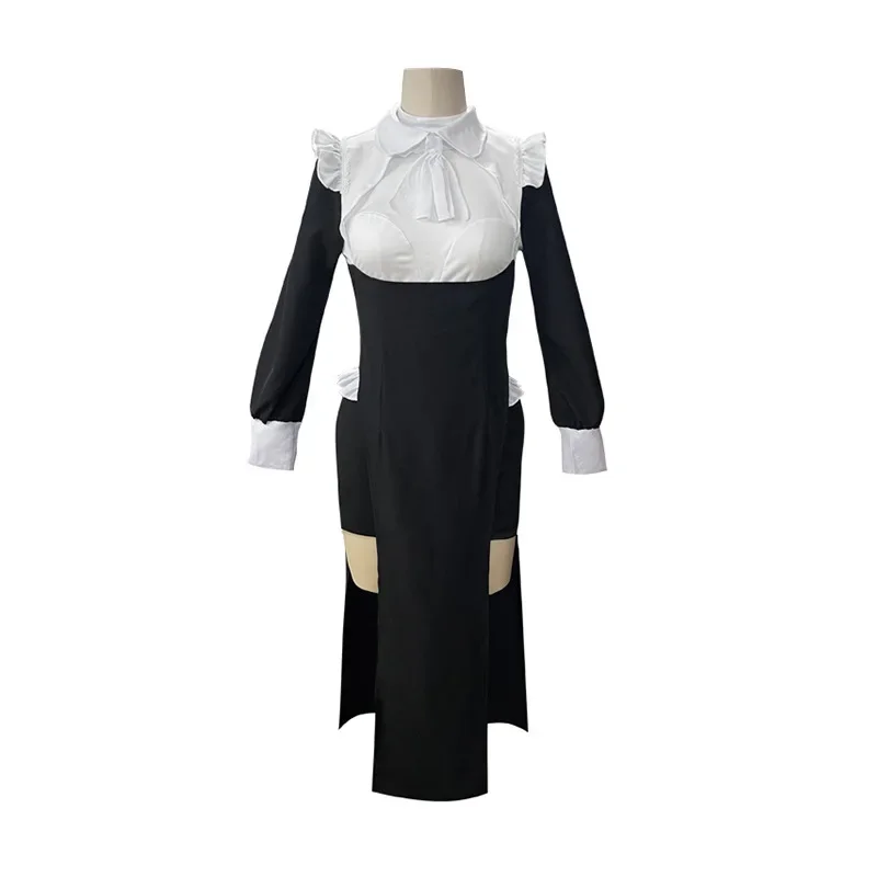 Anime Nun Cosplay Kostuum Sexy Strakke Stijl Live Uniform Outfits Jurk Halloween Kerstfeest Kostuum Voor Vrouw Meisje