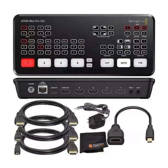 

Blackmagic Design ATEM мини Экстремальный SWATEMMINICEXT 12V 8 HD-MI вход 2 HD/MI видео переключатель потоковая трансляция аудио