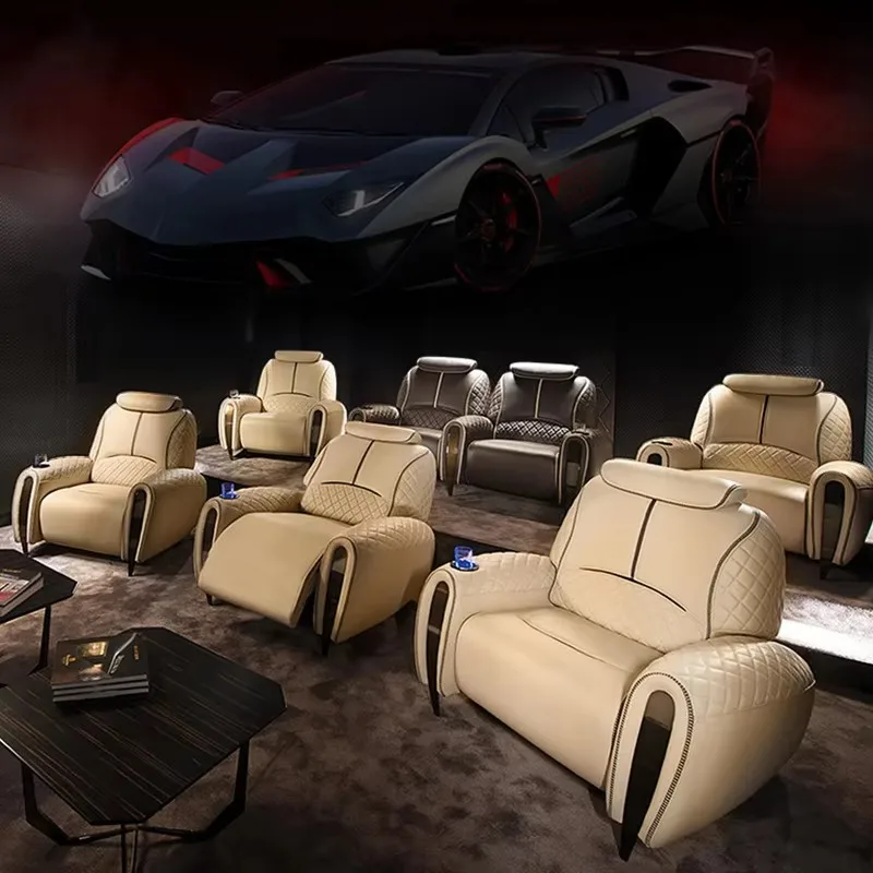 New Villa Home Theater Sofa Private Cinema Audio-visual Room Film and Television Hall Electric Multi-function Viewing Seat Chair