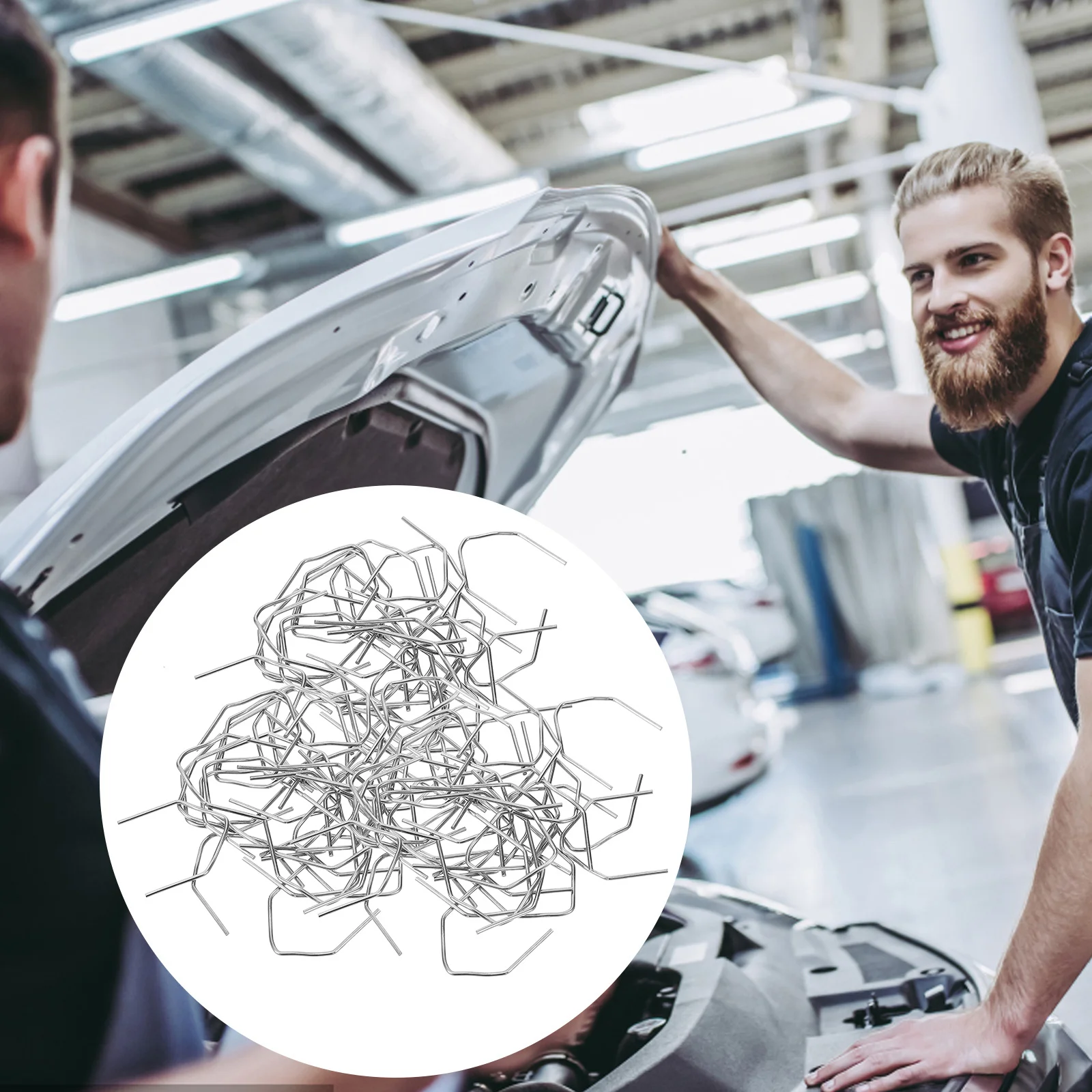 

200Pcs Car Bumper Repair Plastic Welding Staples Welder Staples Easy Operate Stable Weld Repair Kits Welding Staple