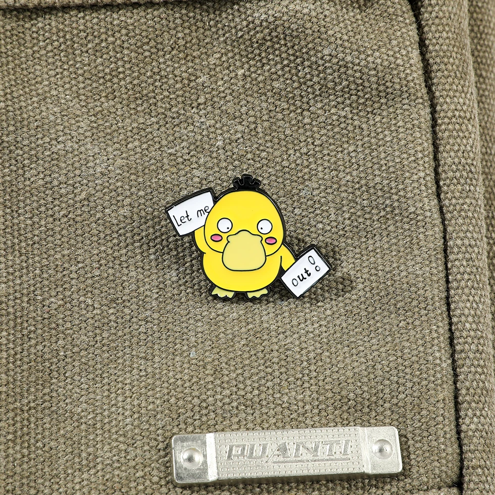 Broche esmaltado Kawaii de Pokémon Psycanck para insignia de mochila, alfileres bonitos de Psycanck para niños, juguetes, regalos de moda