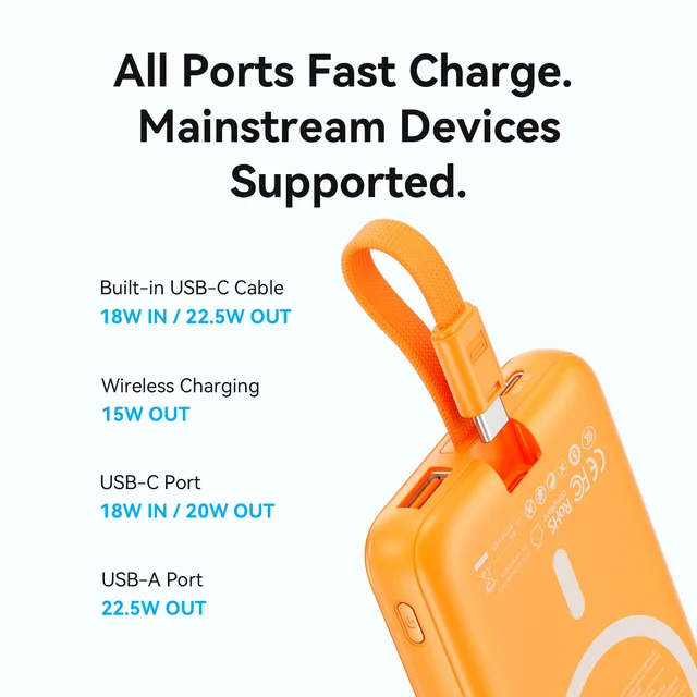 Vention 10000mAh 22.5W Magnetic Power Bank