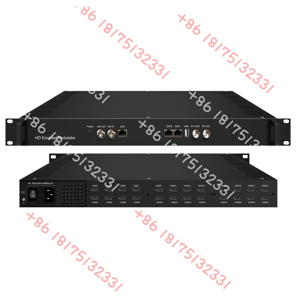 NDS3536S 24 HDI  DVB-C/T ISDBT ATSC R F OUT to R F modulator Encoder for radio &  broadcasting equipment Satellite System